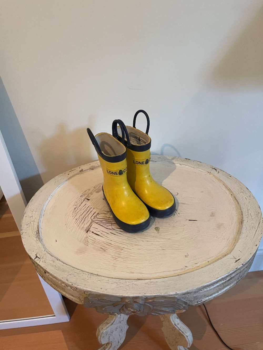 Lone Cone Yellow Kids Rain Boots size 5